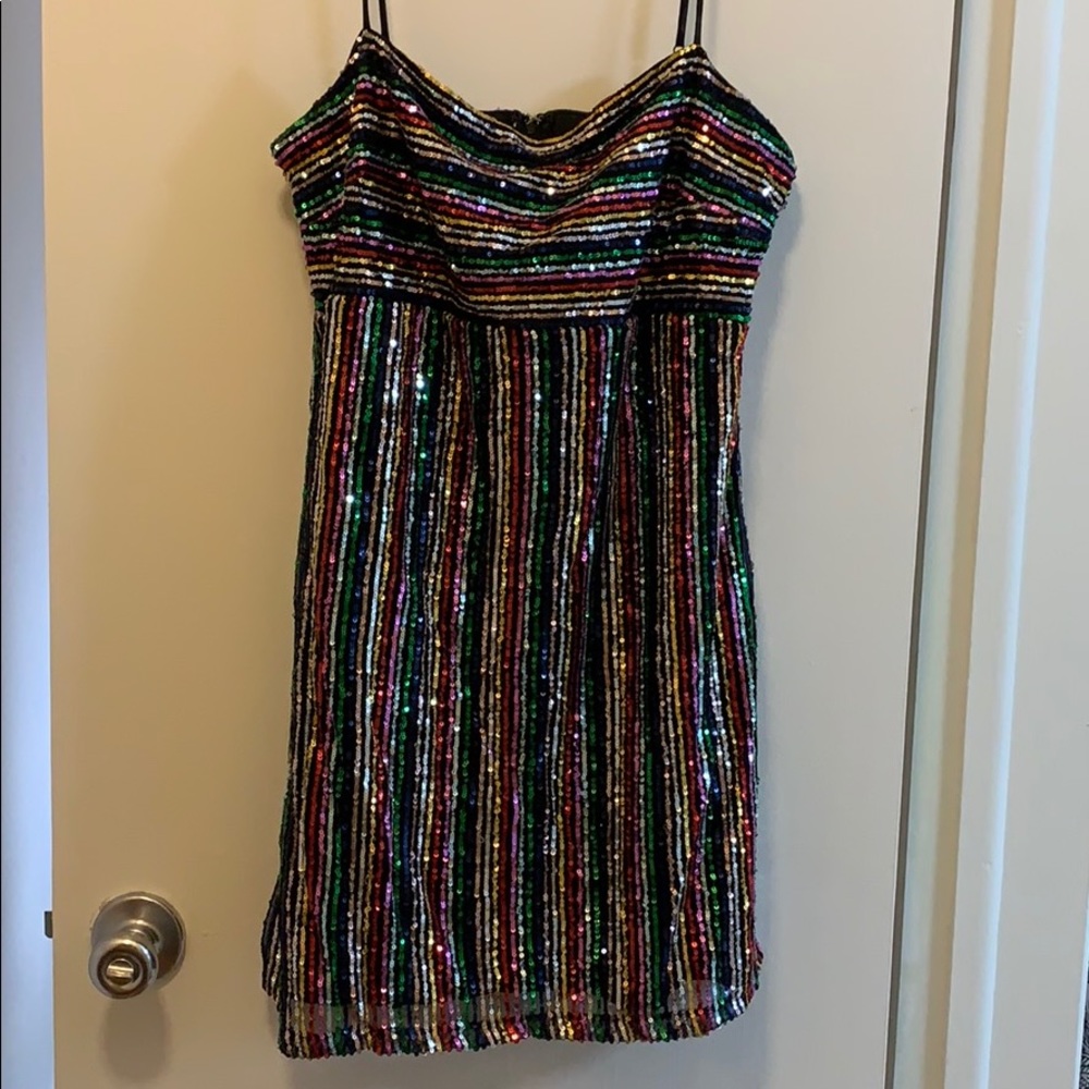 NYE sequin mini dress
